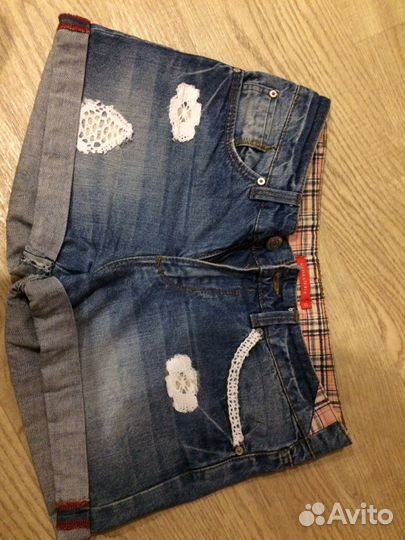 Шорты джинсовые - 3 шт. за 1100, XS