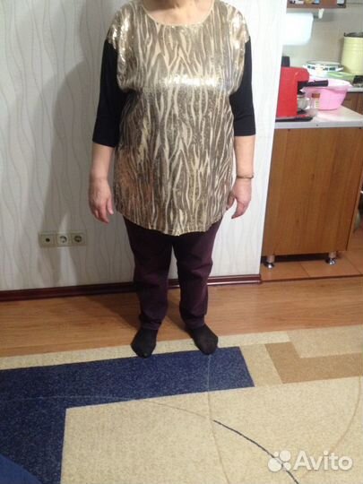 Новая эффектная блуза 60-62 размера