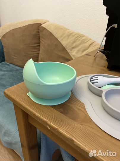 Детская посуда для кормления силиконовая