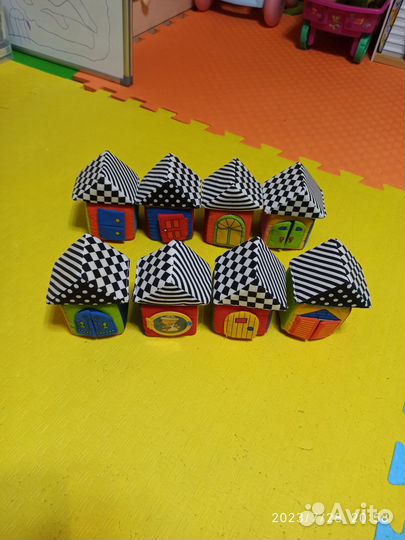 Детские игрушки пакетом мягкие кубики