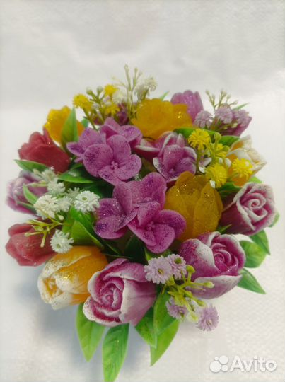 Мыло ручной работы букеты