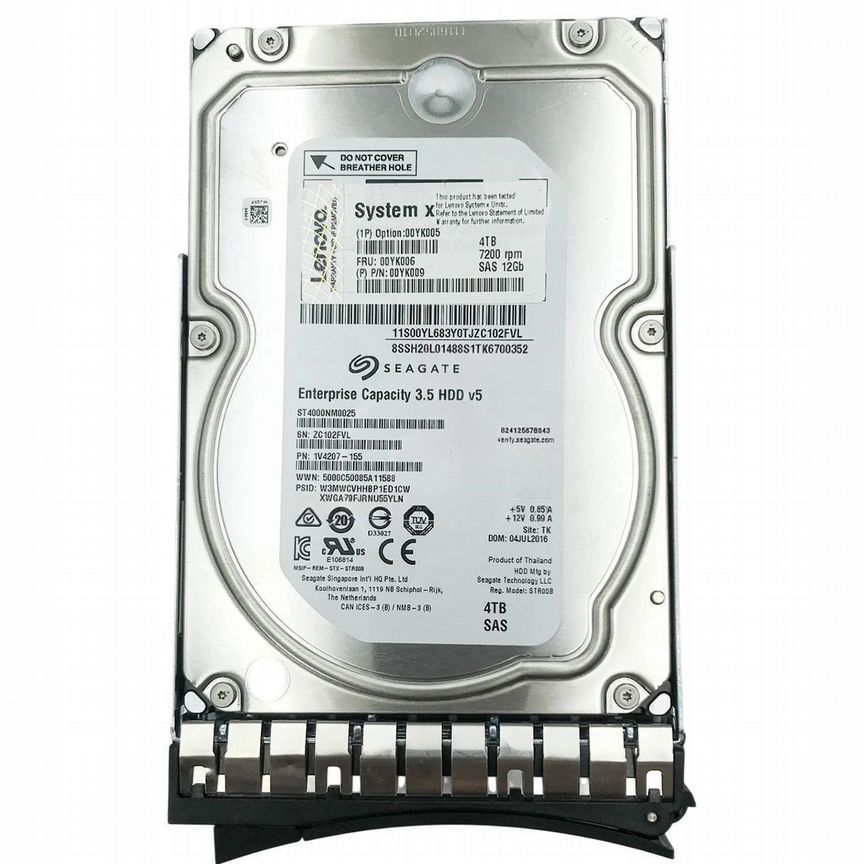 [00YK005] Жесткий Диск Lenovo 00yk009 4tb Sas 3,5" Hdd 00yk005