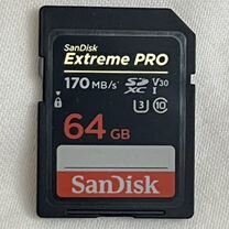 Карта паамяти SanDisk Extreme PRO sdxc UHS-l