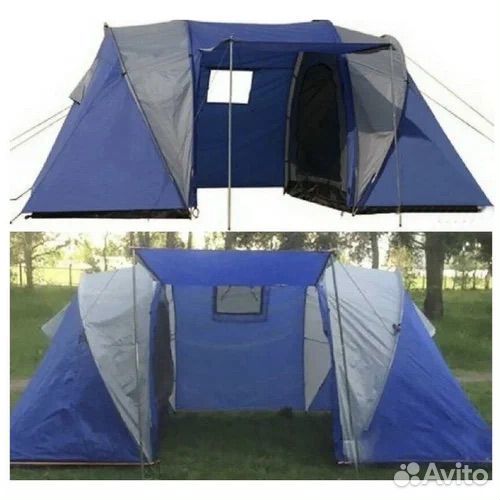 Палатка 4 местная 2 комнаты новая