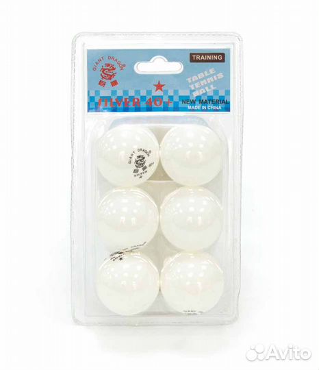 Мячи Giant Dragon Training Silver 1* New (6 шт