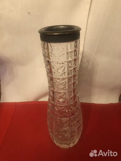 Графин хрустальный СССР, ваза, фигурка рыбы