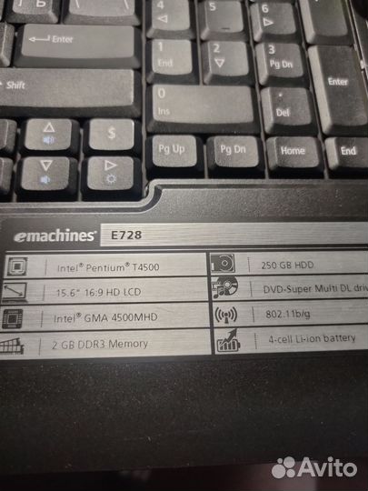 Ноутбук emachines e728