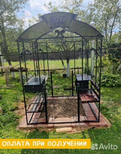 Мангал с крышей