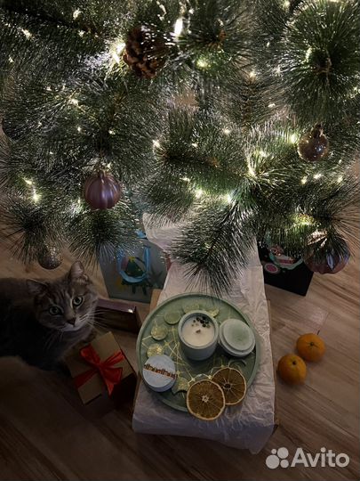 Свеча в гипсе