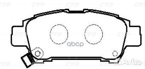 CKT-60 Колодки тормозные дисковые зад GK1