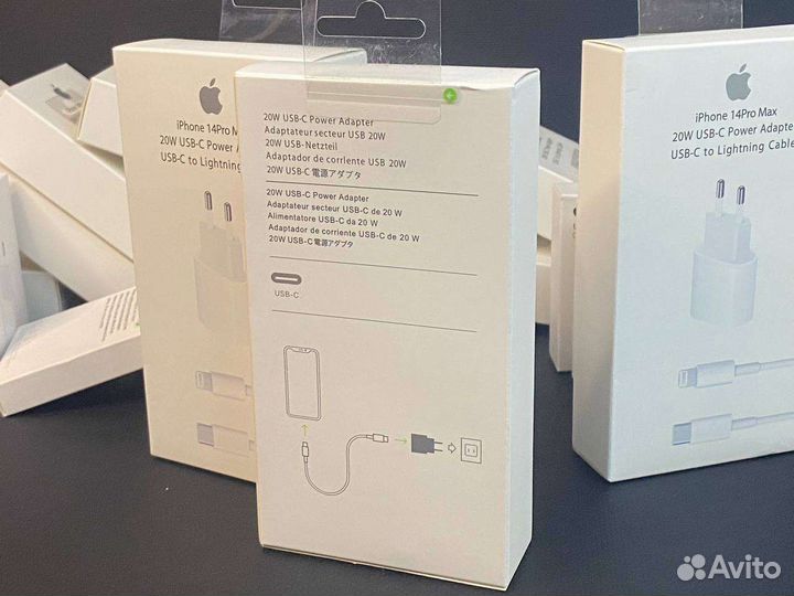 Быстрая зарядка iPhone 20W (Комплект: Блок+провод)