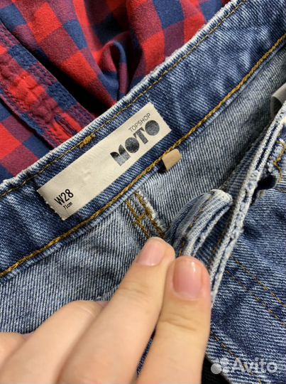 Шорты Moto Topshop размер s джинсовые мини