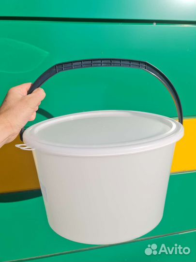 Ведра 20л пластиковые овальные с крышкой