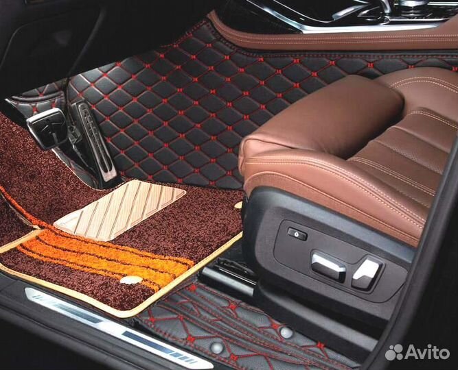 3D Коврики Mercedes S E Класс из Экокожи