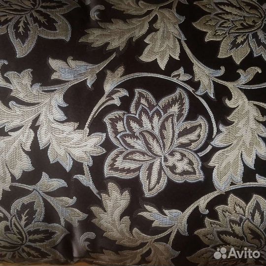 Шторы скатерть парча Подушка диванная большая