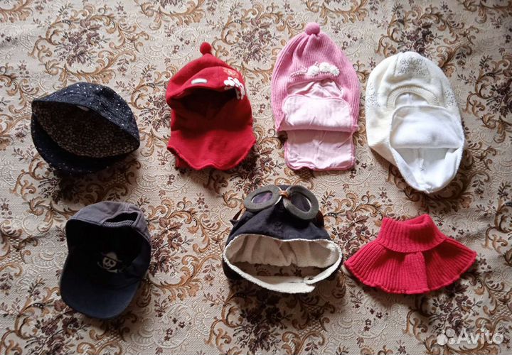 Детские головные уборы от 3 до 7 лет