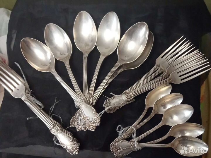 Столовый набор мельхиор СССР