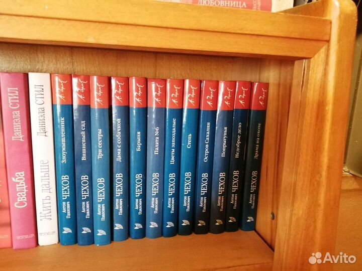 Книги Толстого, Бунина, Паустовского,Чехова