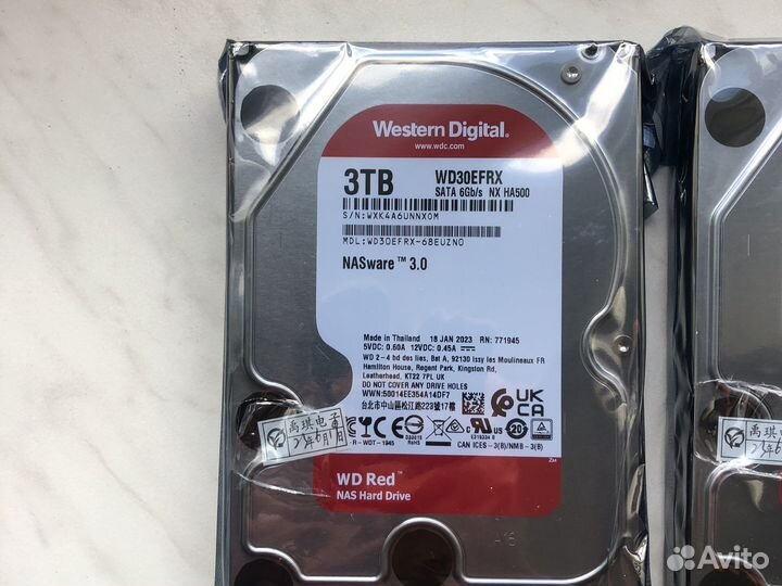 Новый Жесткий диск WD RED 3 Tb WD30efrx