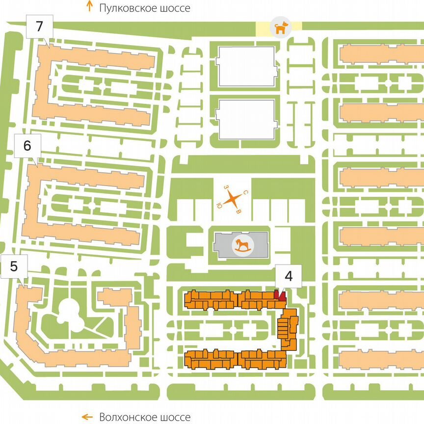 3-к. квартира, 70,4 м², 3/5 эт.