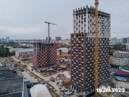 Ход строительства Руставели 14 3 квартал 2021