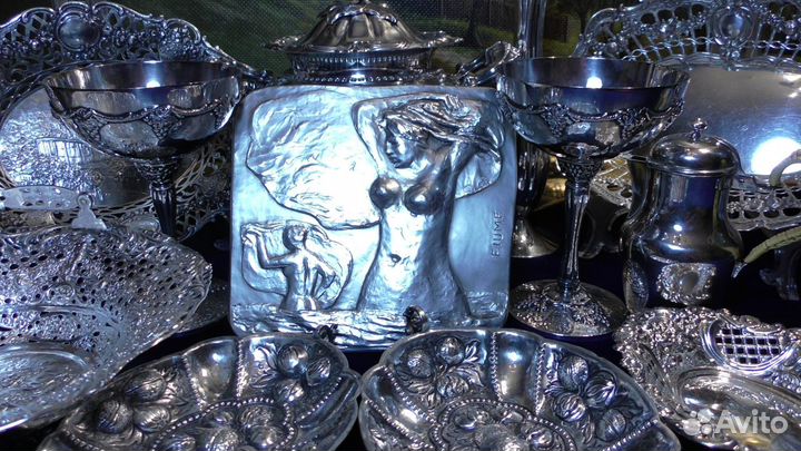 Панно.Раритет.Серебро.salvatore fiume.Италия