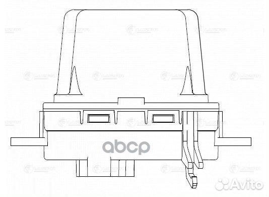 Резистор вентилятора отопителя LFR1855 luzar