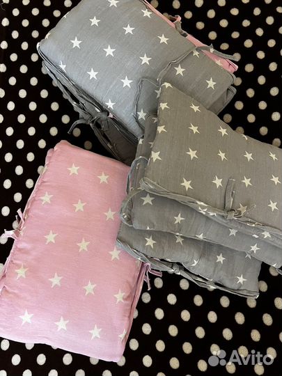 Подушки бортики для детской кроватки