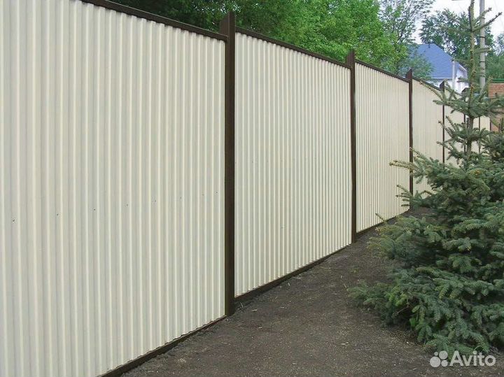 Забор из профнастила