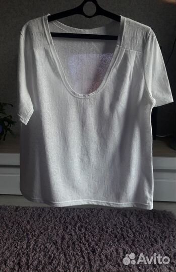 Блуза новая хлопок р.50-52 ажурная