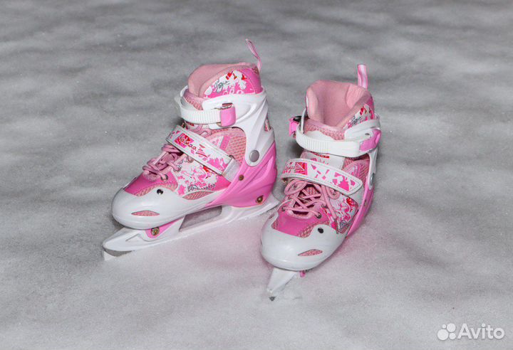 Коньки детские раздвижные 35 38