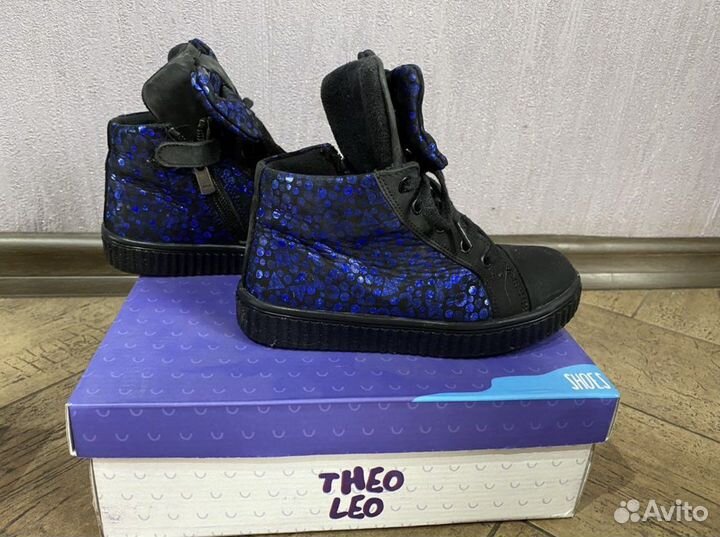 Ботинки демизезон на девочку Theo leo, woopy, ecco