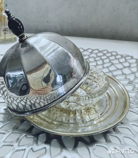 Масленка антикварная Англия