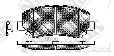 Колодки тормозные дисковые передние NiBK PN2500