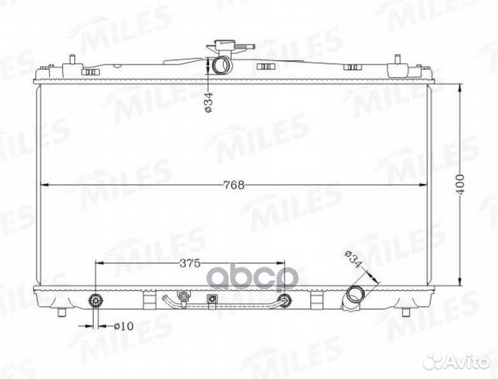 Miles acrb533 Радиатор (паяный) toyota camry AC