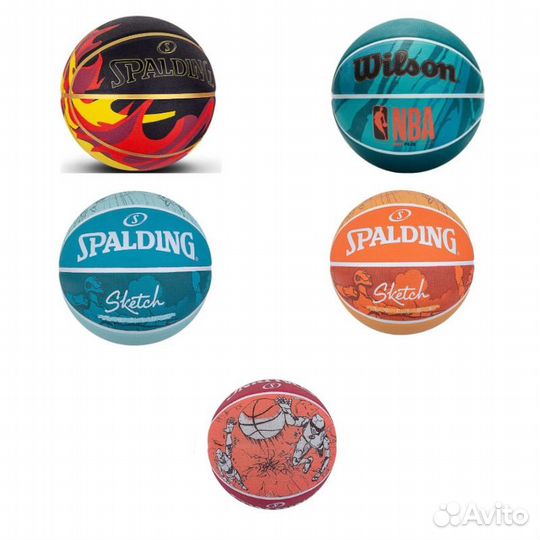 Мяч баскетбольный Spalding, Wilson 7 (оригинал)