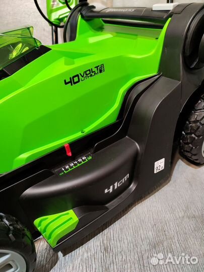 Газонокосилка аккумуляторная Greenworks 40в, акб4а