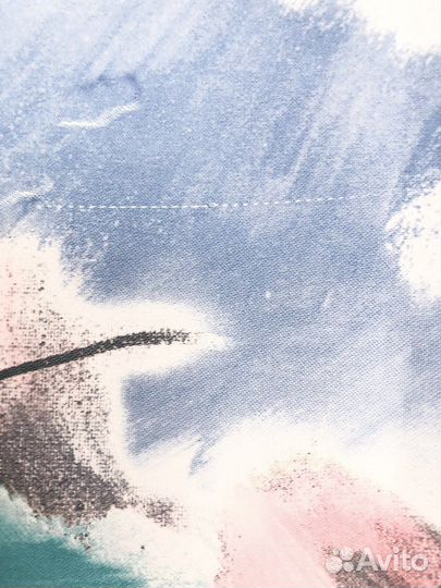 Шторы с принтом/Шторы с крупным цветочным рисунком