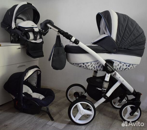 Коляска 3в1 Bebe-mobile (Adamex Barletta)