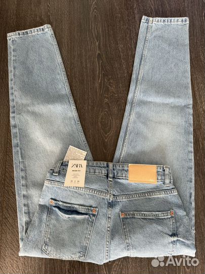 Джинсы zara mom fit 34 новые