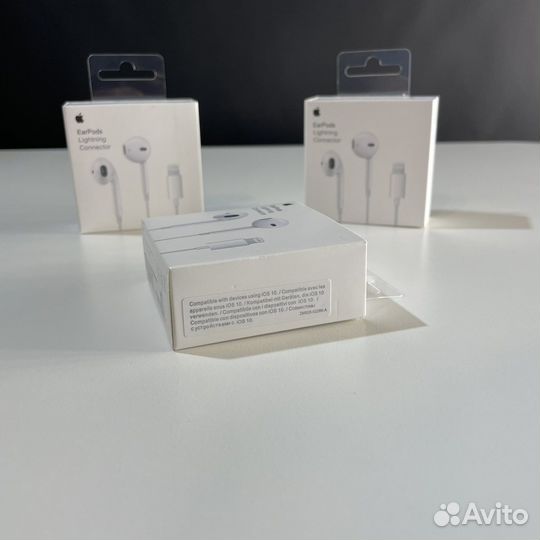 Наушники earpods lightning оригинал с гарантией