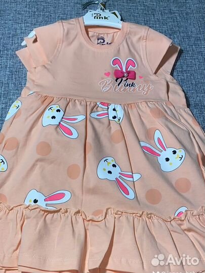 Платье для девочки 1,2,3,4,5,6 лет