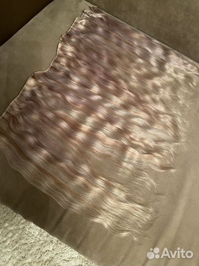 Волосы на заколках Slavic hair