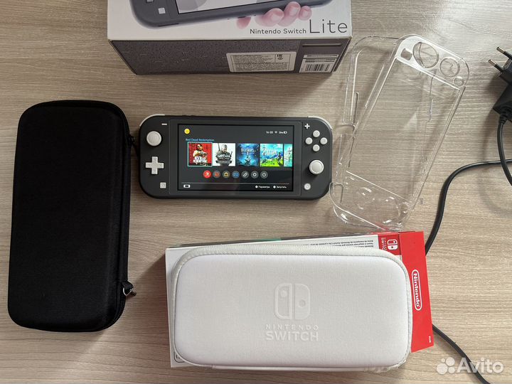 Nintendo switch lite прошитая 128gb