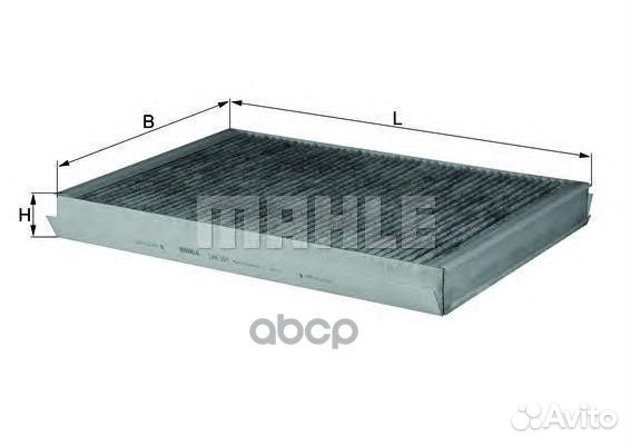 Фильтр салона угольный LAK307 Mahle/Knecht