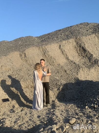 Платье из искусственного шелка