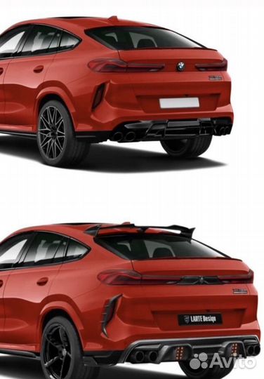 Карбоновый Диффузор от Larte Desiqn на bmw x6m lci