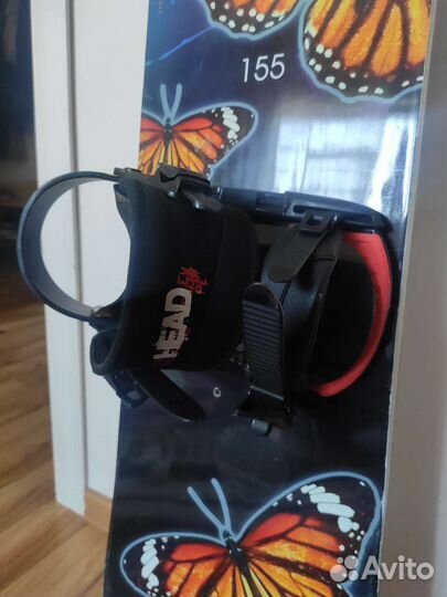 Сноуборд с креплениями