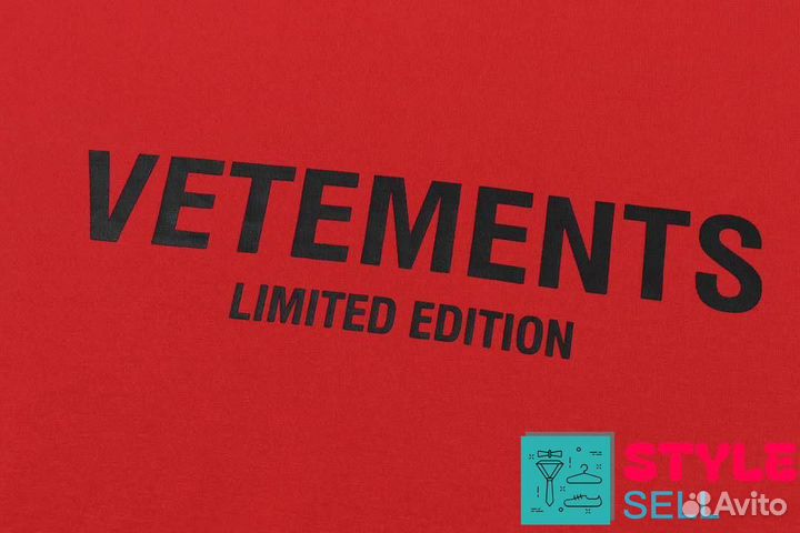 Vetements limited edition футболка оверсайз топ 20