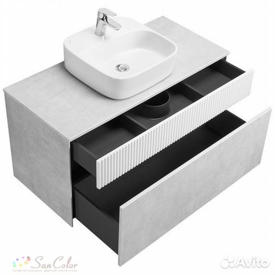 Тумба с раковиной aquaton (Акватон) 1a2763k0mh4c0